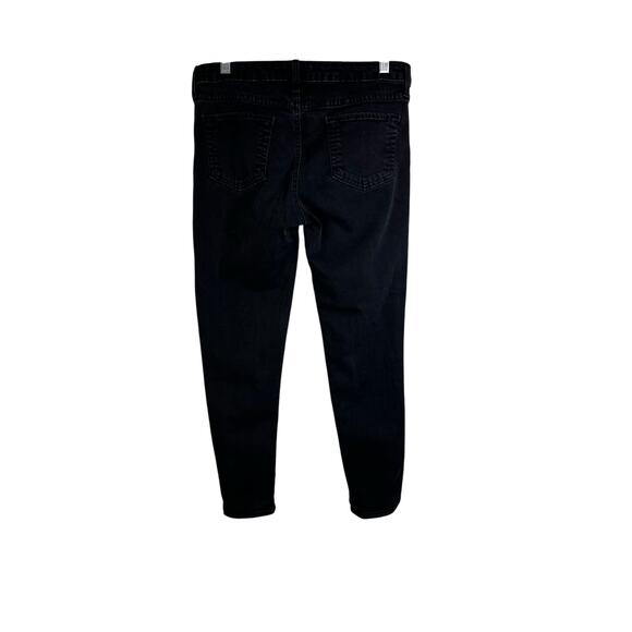 Just Black Skinny Jeans Womens 31 Black Rock 'n' Roll Dark Wash Mid-Rise Classic - Picture 4 of 9